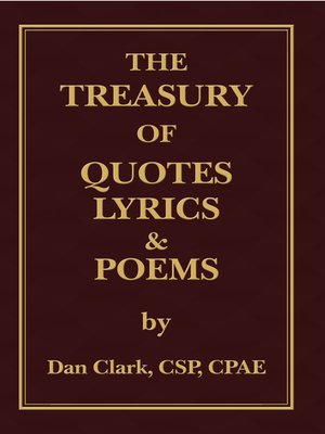 cover image of The Treasury of Quotes, Lyrics & Poems